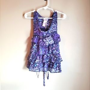 Justice girls tiered tank top